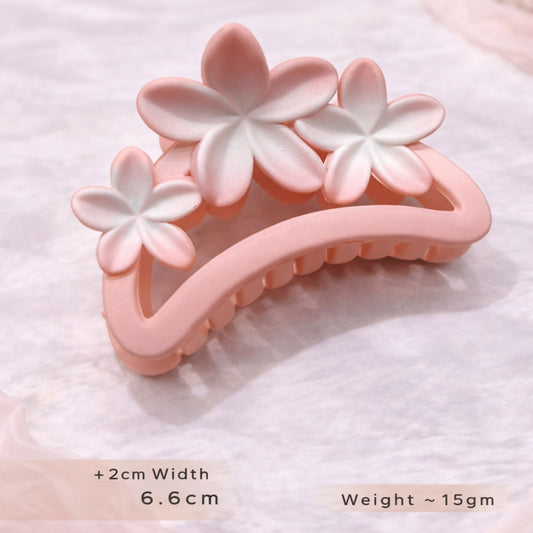 Soft Flower Claw Clip – Elegant Everyday Hair Accessory