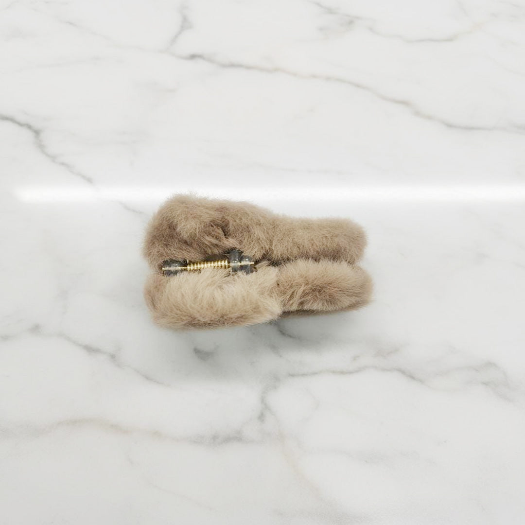 Faux Fur Heart Claw Clips – Pack of 12 Soft Plush Hair Accessories for Women & Girls