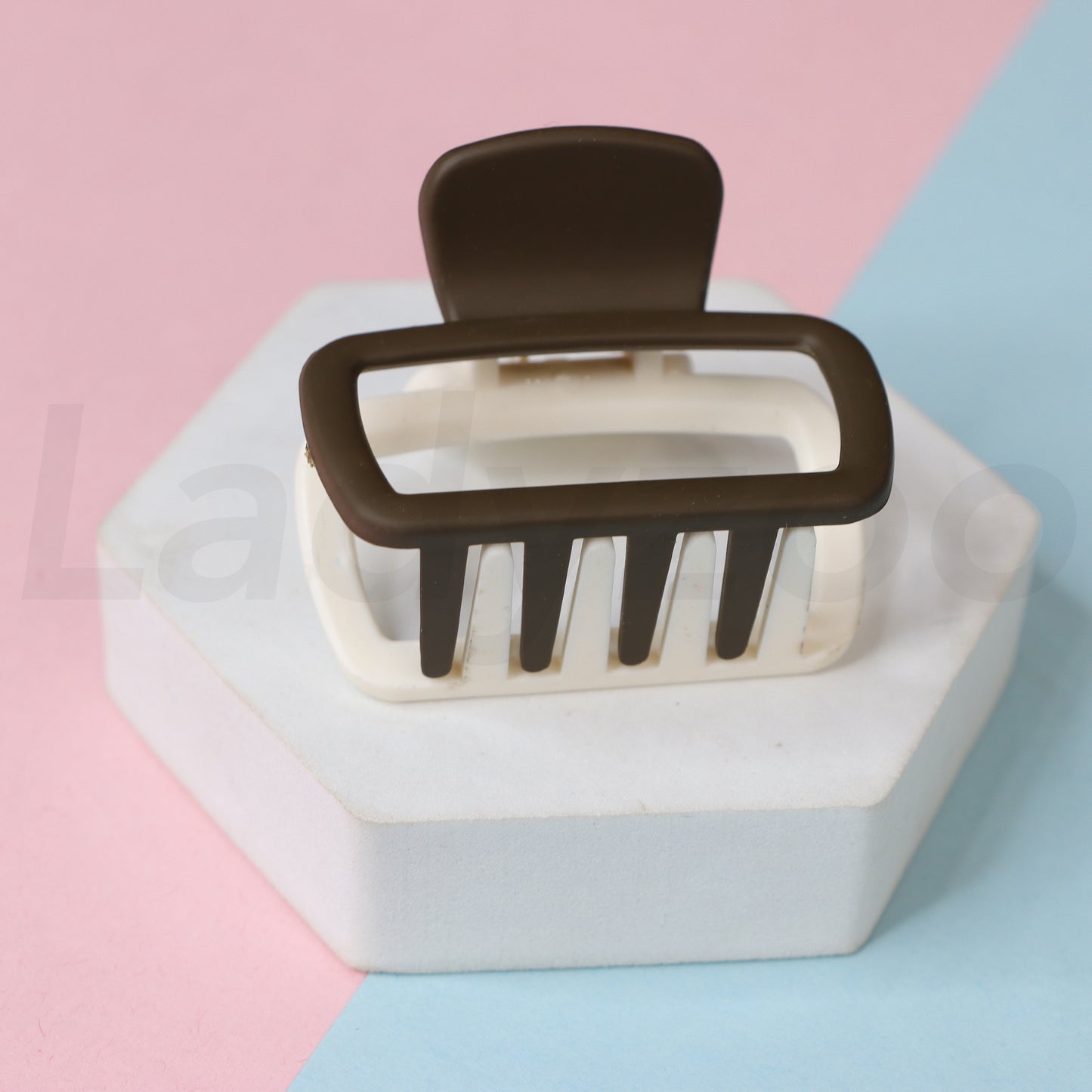 Small Matte Square Rectangle Clutcher Hair Clip Hair Claw for girls