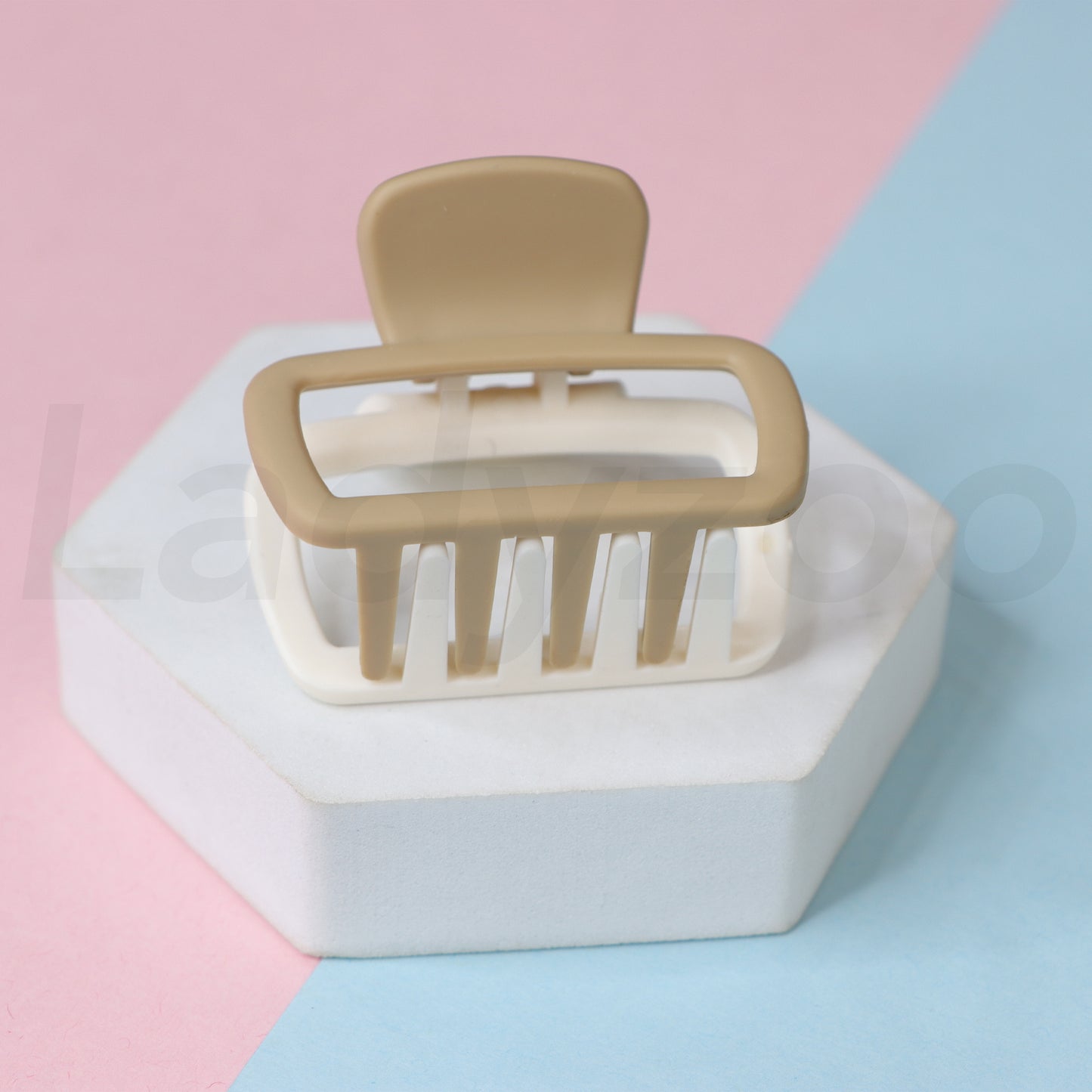 Small Matte Square Rectangle Clutcher Hair Clip Hair Claw for girls