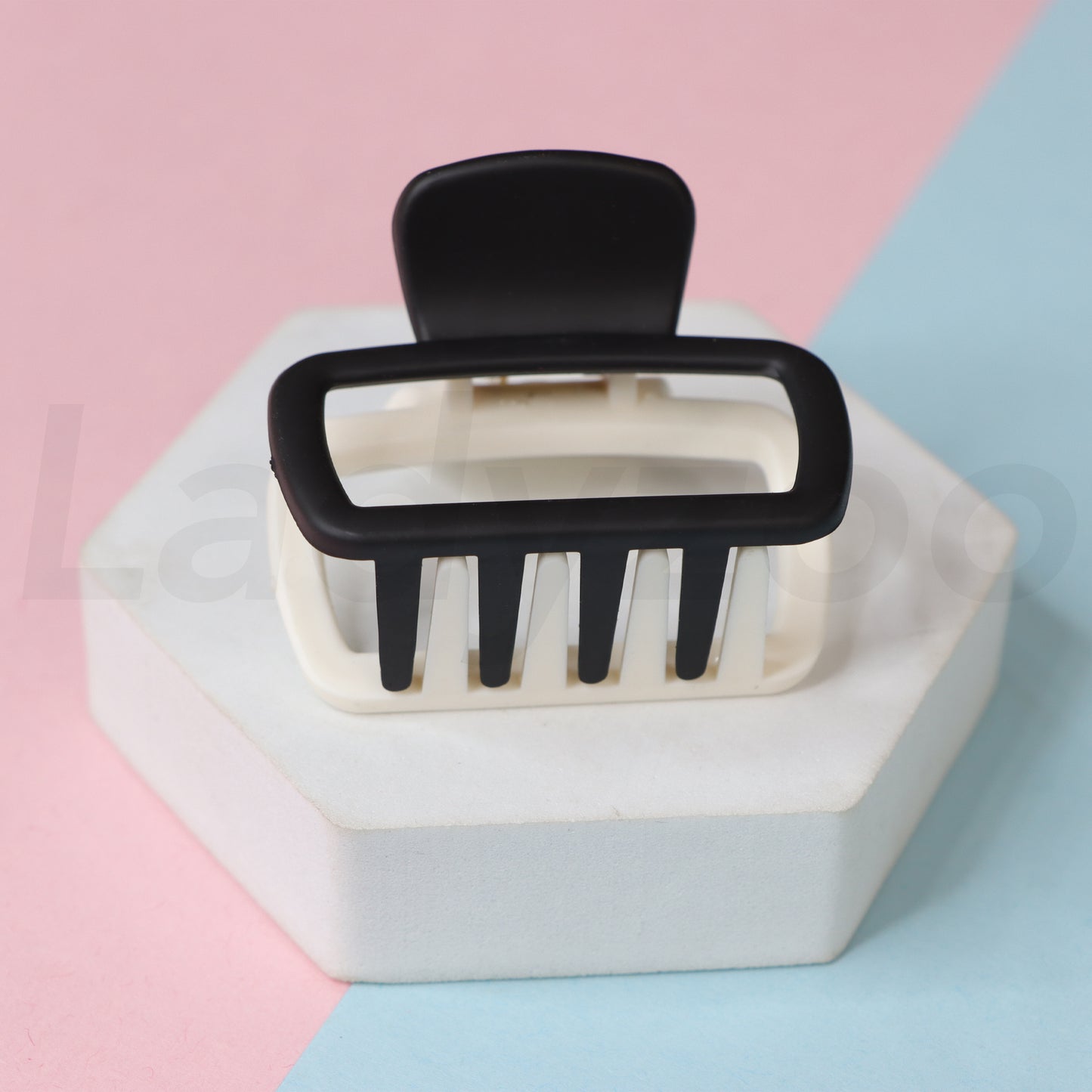 Small Matte Square Rectangle Clutcher Hair Clip Hair Claw for girls