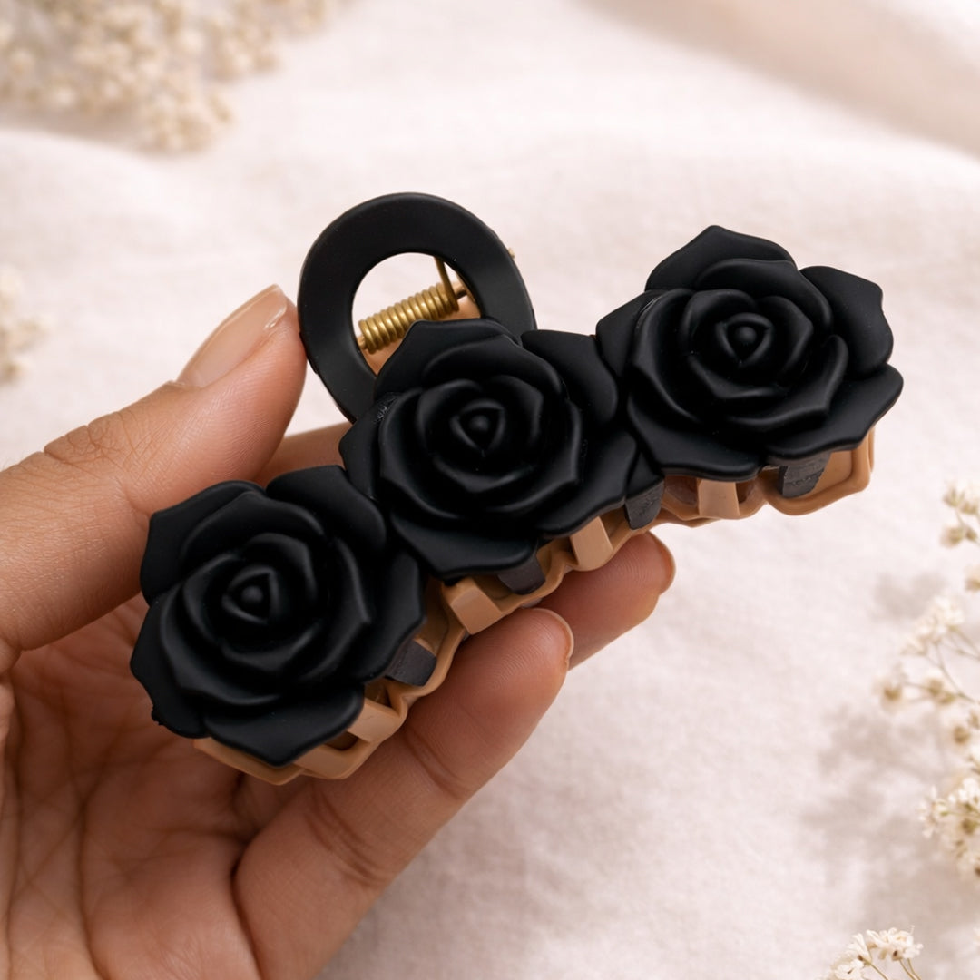 Flower Claw Clip, Hair Clips for Women, Floral Hair Clutcher for Daily Styling and Special Occasions, Secure Hold for Various Hairstyles
