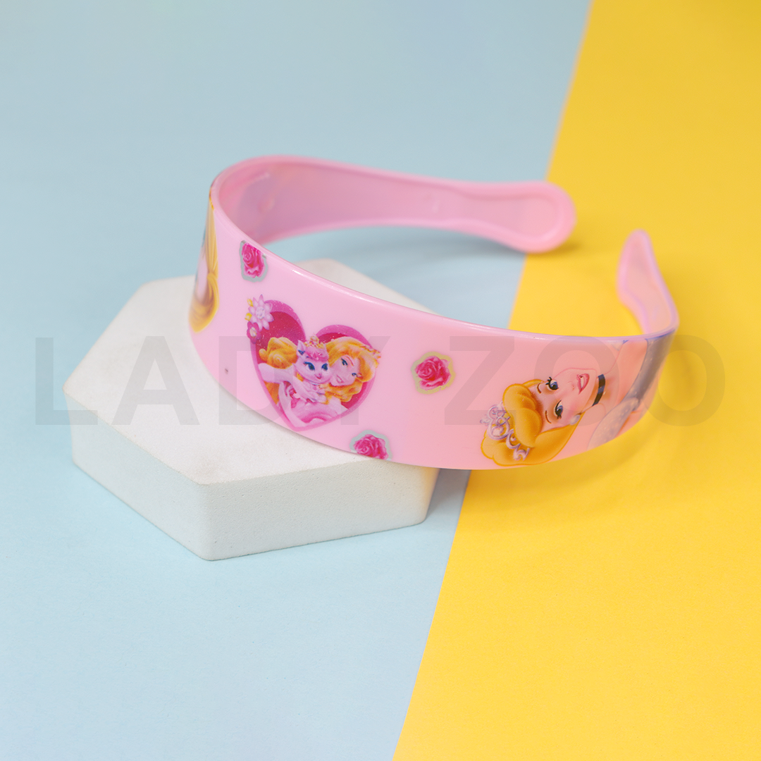 Cartoon Barbie Doll Theme Plastic Hairband Hair Accessories For Girls