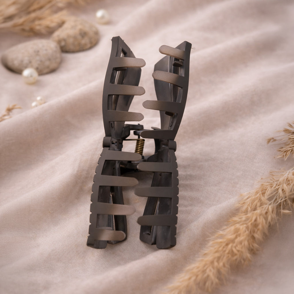 Bow-Style Hair Claw Clips for Women & Girls | Matte Finish Strong Hold Clips | Neutral Shades