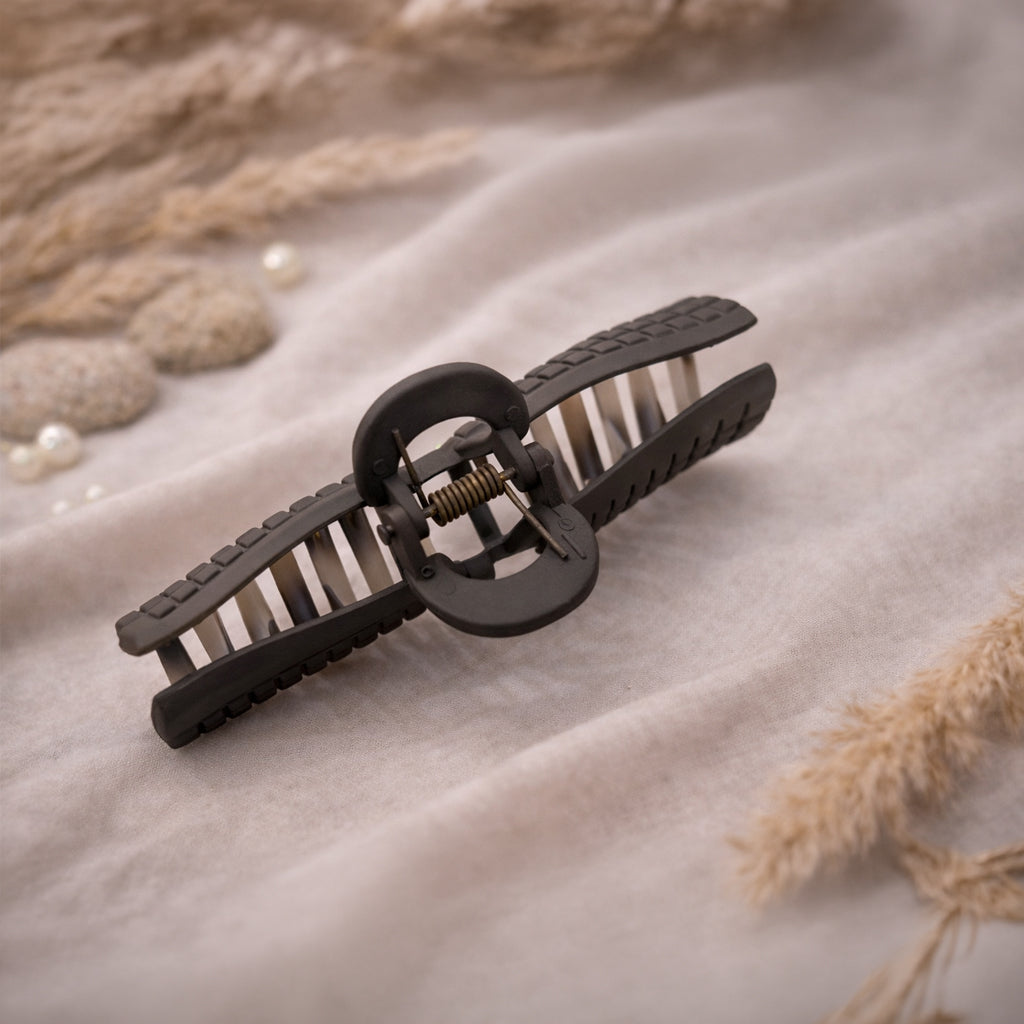 Bow-Style Hair Claw Clips for Women & Girls | Matte Finish Strong Hold Clips | Neutral Shades