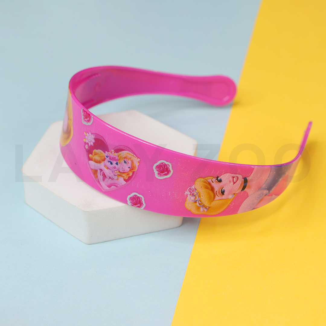 Cartoon Barbie Doll Theme Plastic Hairband Hair Accessories For Girls