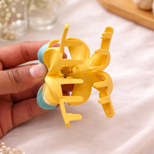 Chic Floral Hair Claw Clips in Sunset & Pastel Shades