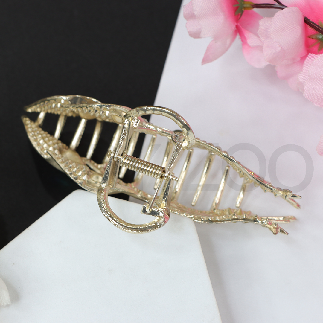 Large Rhinestone Leaf Style Stylish Pearl & Crystal Stone Hair Accessories for Women