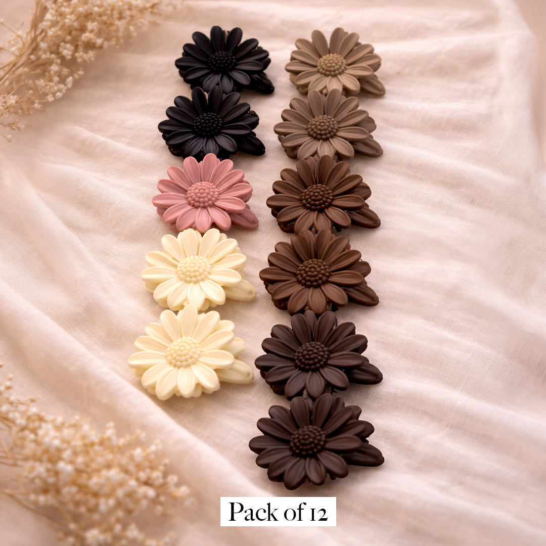 Trendy Flower Shaped Hair Claw Clip for Girls & Women
