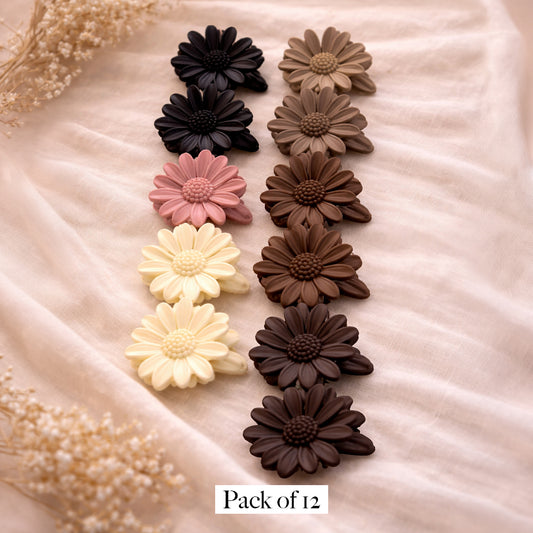 Trendy Flower Shaped Hair Claw Clip for Girls & Women