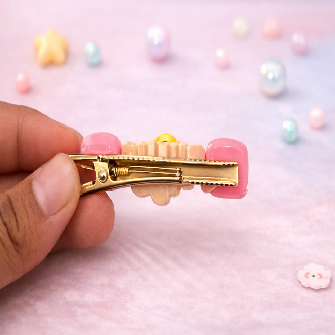 Cute Word & Rainbow Snap Hair Clips – Pack of 24 Colorful Cartoon Barrettes for Girls