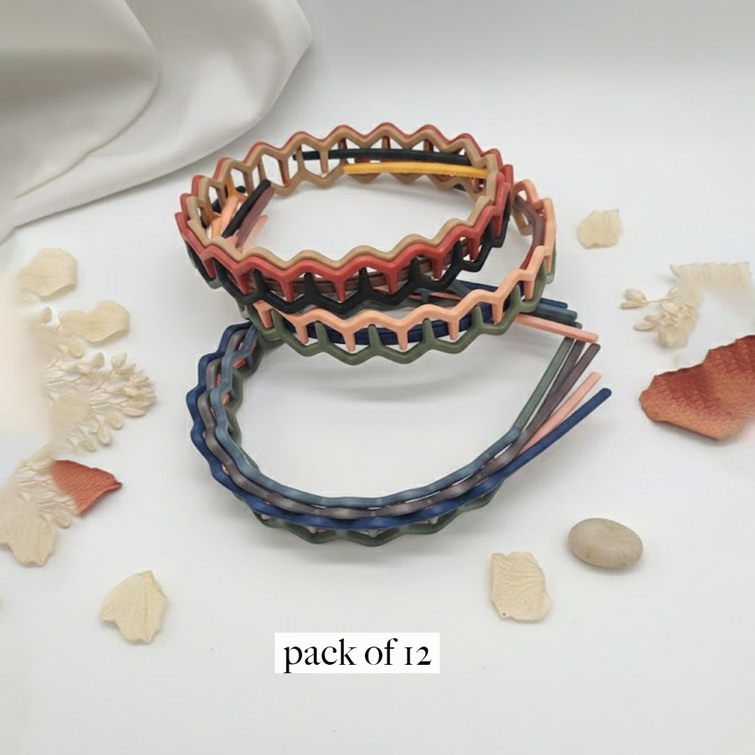 Matte Zigzag Wide-Tooth Hair Claw Clip – Minimalist Wave Design